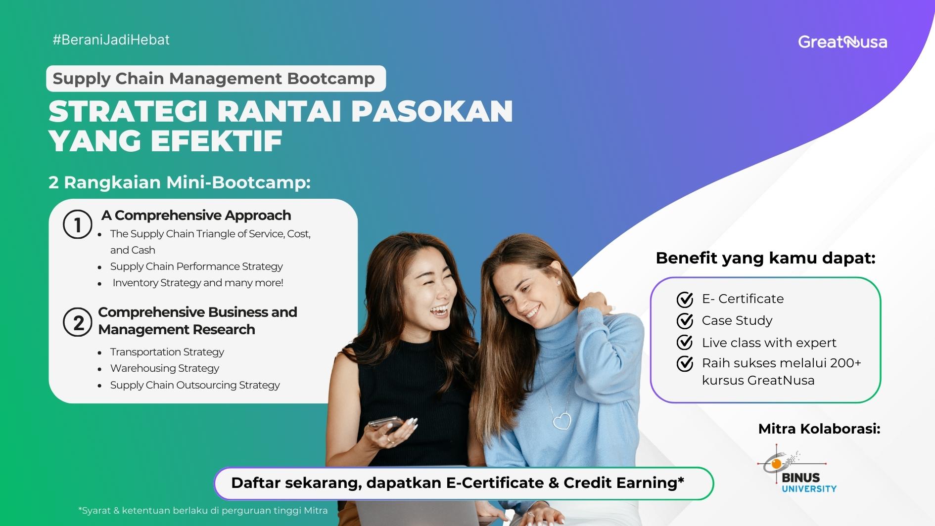 Supply Chain Management Bootcamp - Strategi Rantai Pasokan Yang Efektif