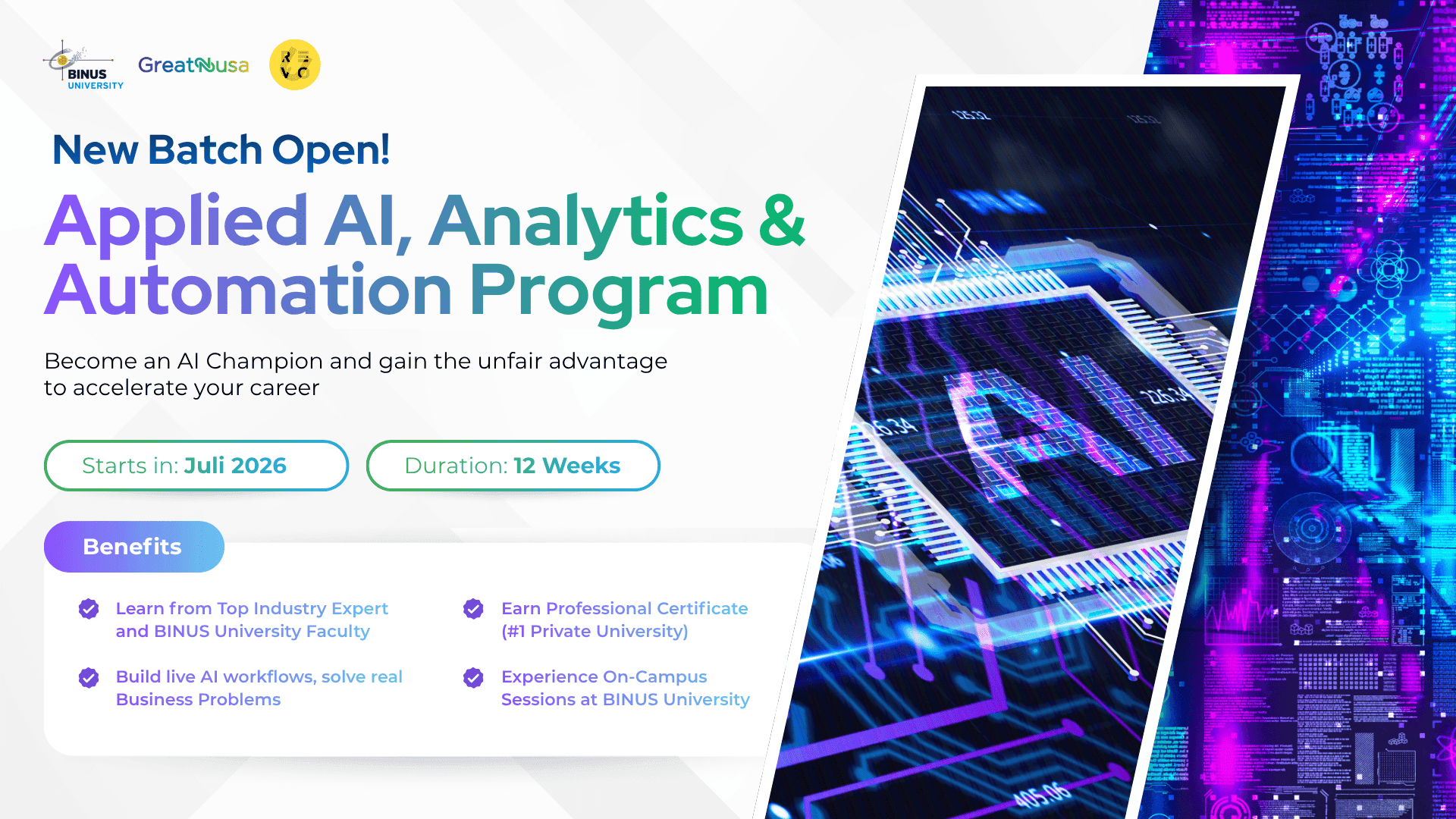 Applied AI, Analytics and Automation Program