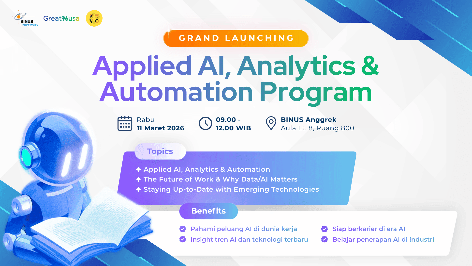 Grand Launching Applied AI, Analytics and Automation Program